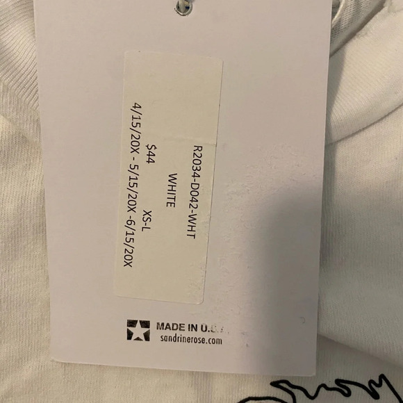 SANDRINE ROSE X Free People Syd Barrett Graphic Muscle Tee med white/neon yellow - Picture 5 of 6